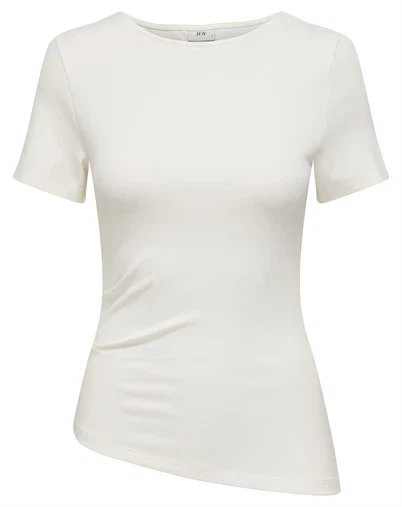 JDY - JDYCatie Assymetric Top - Cloud Dancer